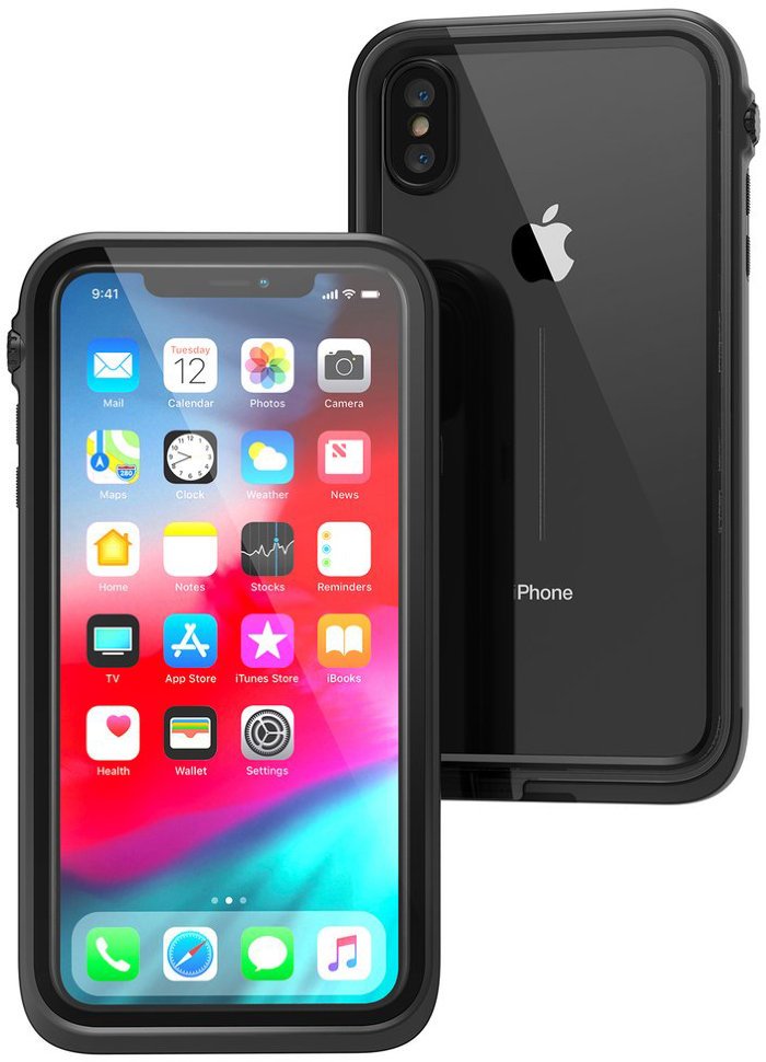 Водонепроницаемый чехол Catalyst Waterproof Case для iPhone Xs, черный (Stealth Black) CATIPHOXBLKS